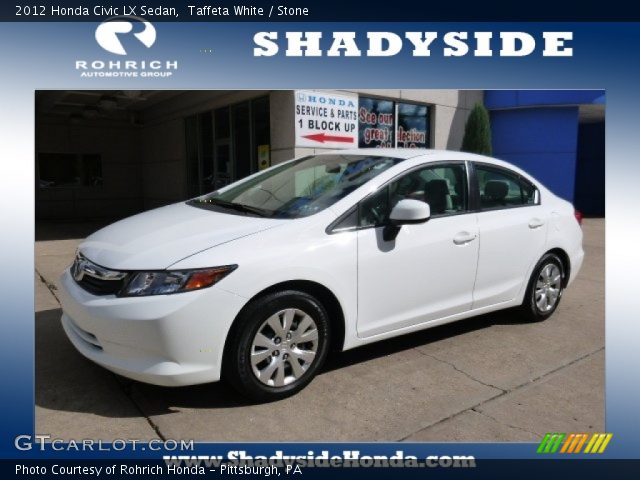 2012 Honda Civic LX Sedan in Taffeta White