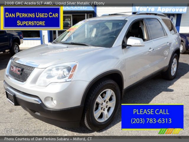 2008 GMC Acadia SLT AWD in Liquid Silver Metallic