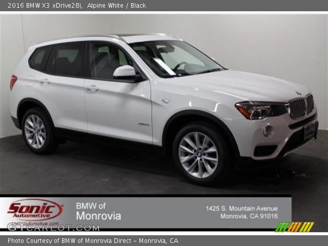 2016 BMW X3 xDrive28i in Alpine White