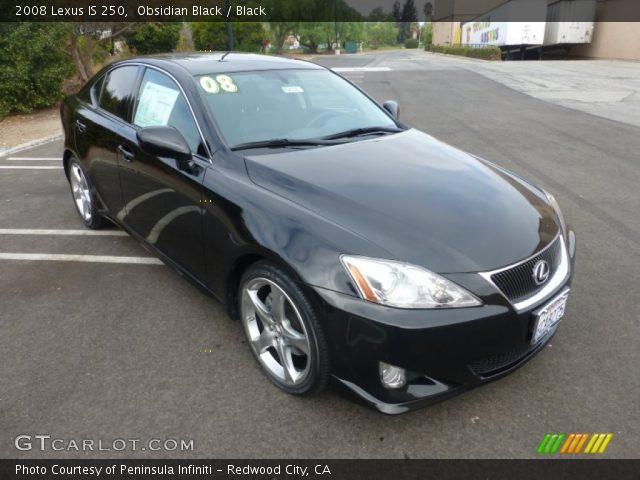 2008 Lexus IS 250 in Obsidian Black