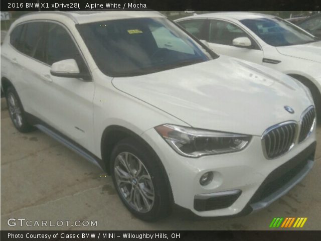 2016 BMW X1 xDrive28i in Alpine White