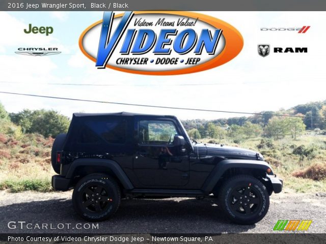 2016 Jeep Wrangler Sport in Black