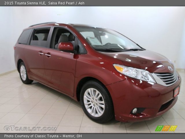 2015 Toyota Sienna XLE in Salsa Red Pearl