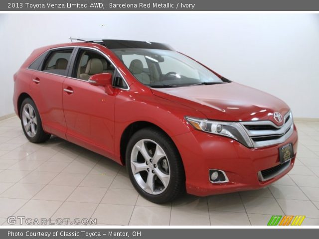 2013 Toyota Venza Limited AWD in Barcelona Red Metallic