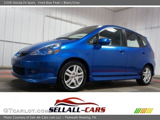 2008 Honda Fit Sport in Vivid Blue Pearl