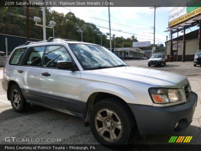 2005 Subaru Forester 2.5 X in Platinum Silver Metallic