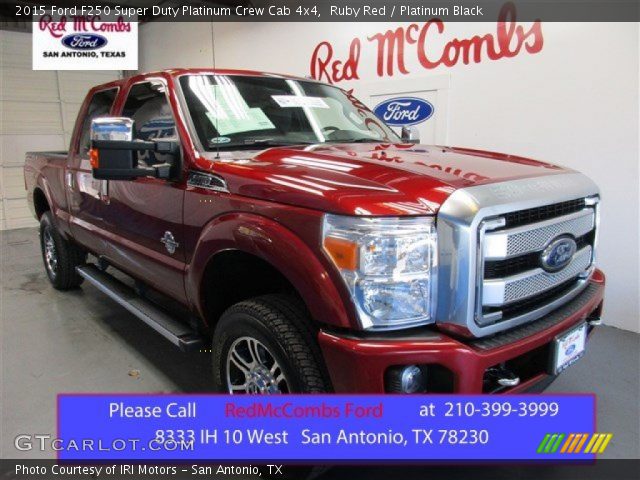 2015 Ford F250 Super Duty Platinum Crew Cab 4x4 in Ruby Red