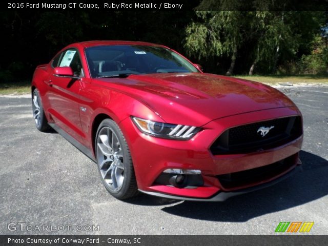 2016 Ford Mustang GT Coupe in Ruby Red Metallic