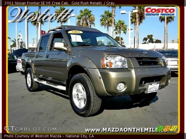 2001 Nissan Frontier SE V6 Crew Cab in Gold Rush Metallic