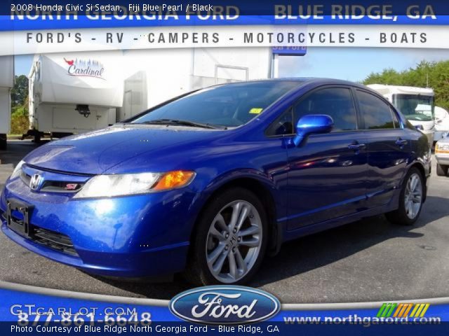 2008 Honda Civic Si Sedan in Fiji Blue Pearl