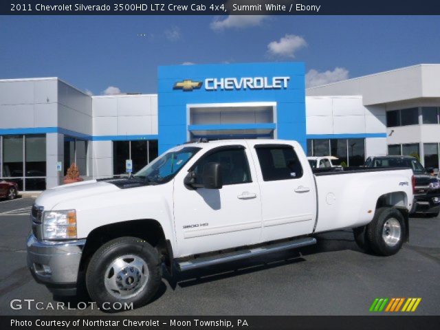 2011 Chevrolet Silverado 3500HD LTZ Crew Cab 4x4 in Summit White