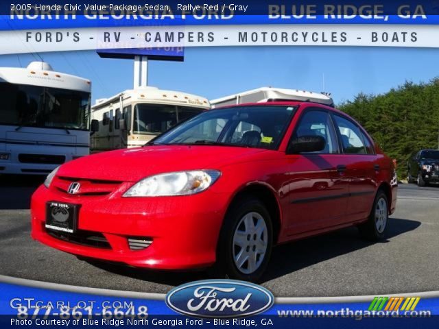 2005 Honda Civic Value Package Sedan in Rallye Red