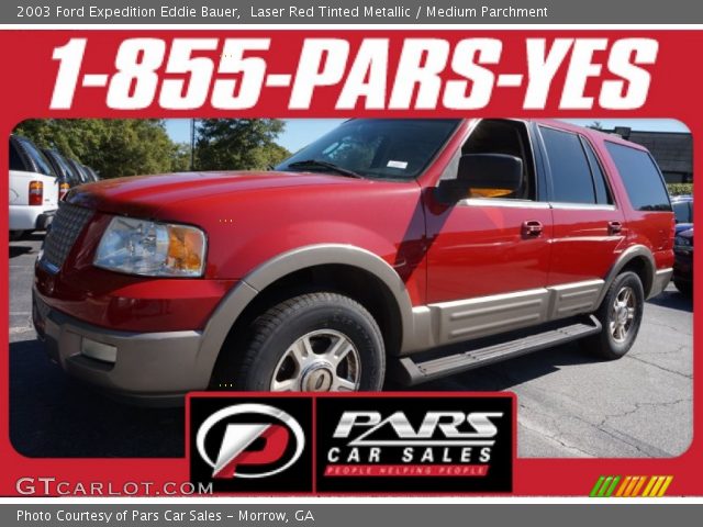 2003 Ford Expedition Eddie Bauer in Laser Red Tinted Metallic