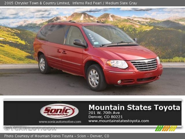 2005 Chrysler Town & Country Limited in Inferno Red Pearl