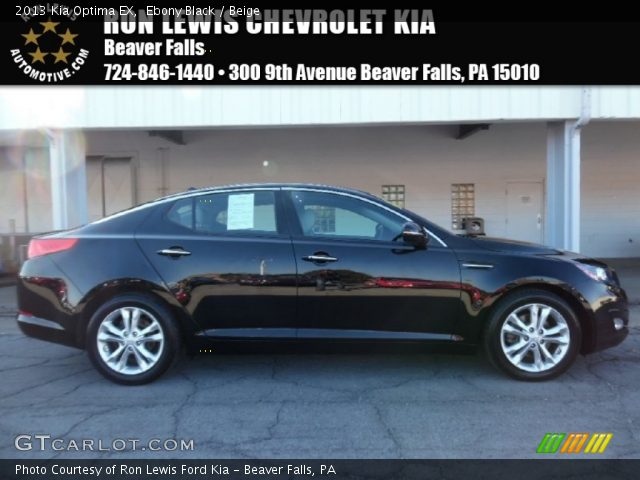 2013 Kia Optima EX in Ebony Black