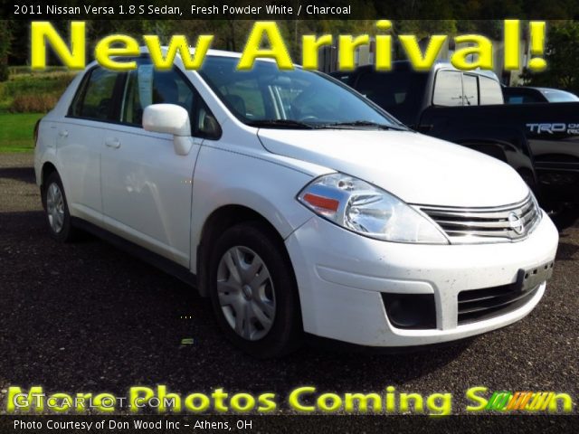 2011 Nissan Versa 1.8 S Sedan in Fresh Powder White