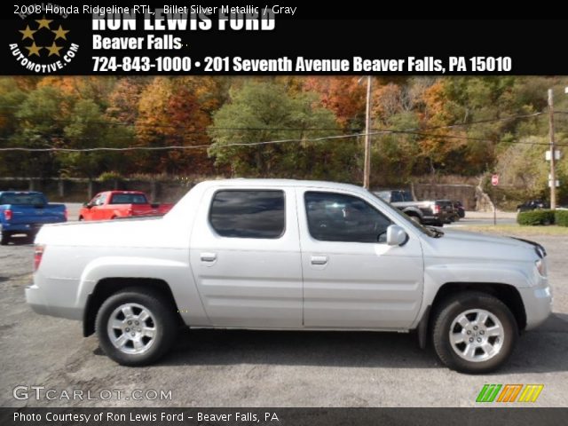 2008 Honda Ridgeline RTL in Billet Silver Metallic
