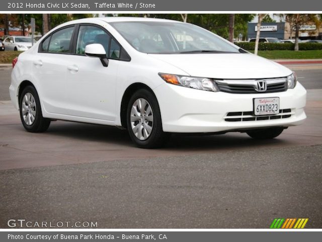 2012 Honda Civic LX Sedan in Taffeta White