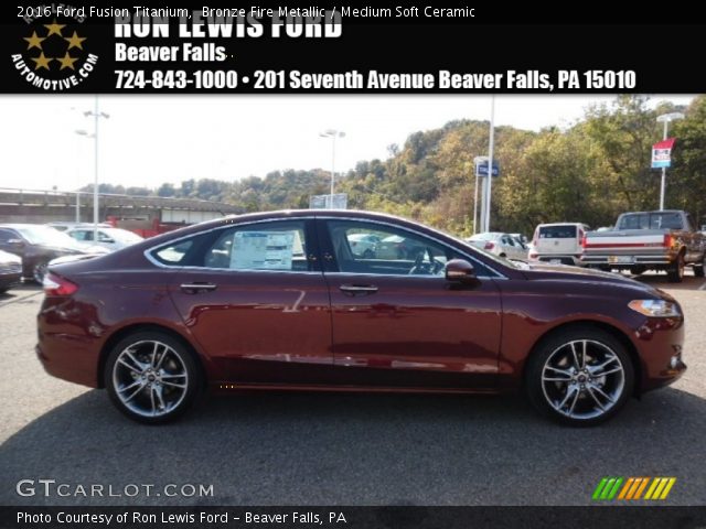 2016 Ford Fusion Titanium in Bronze Fire Metallic