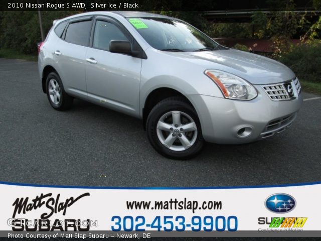 2010 Nissan Rogue S AWD in Silver Ice