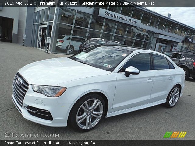 2016 Audi S3 2.0T Premium Plus quattro in Glacier White Metallic