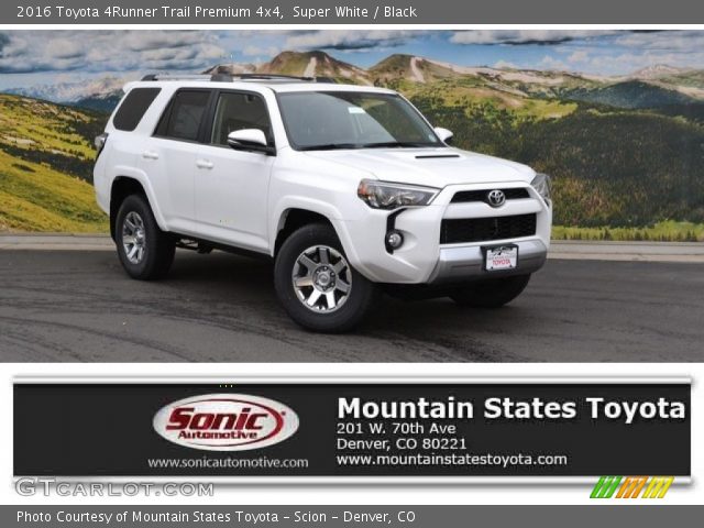 2016 Toyota 4Runner Trail Premium 4x4 in Super White