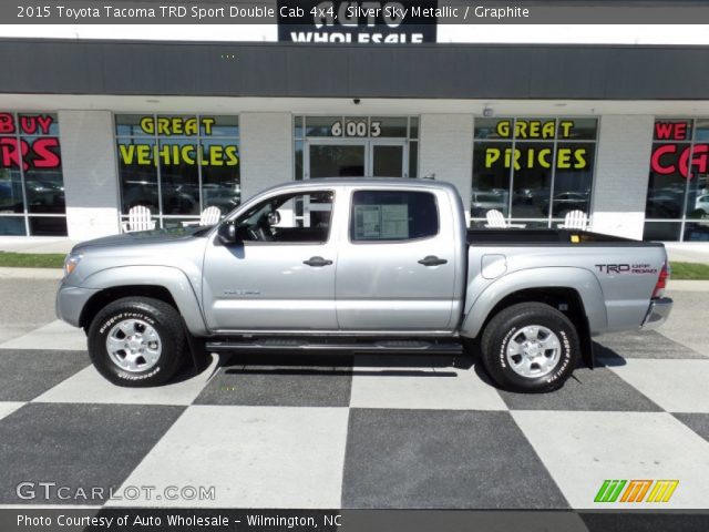 2015 Toyota Tacoma TRD Sport Double Cab 4x4 in Silver Sky Metallic