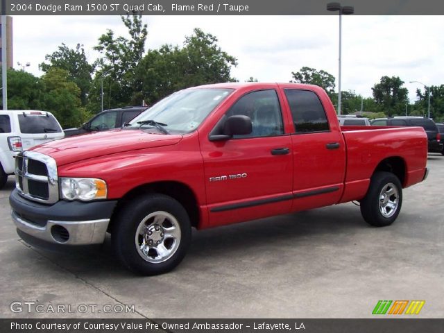 2004 Dodge Ram 1500 ST Quad Cab in Flame Red