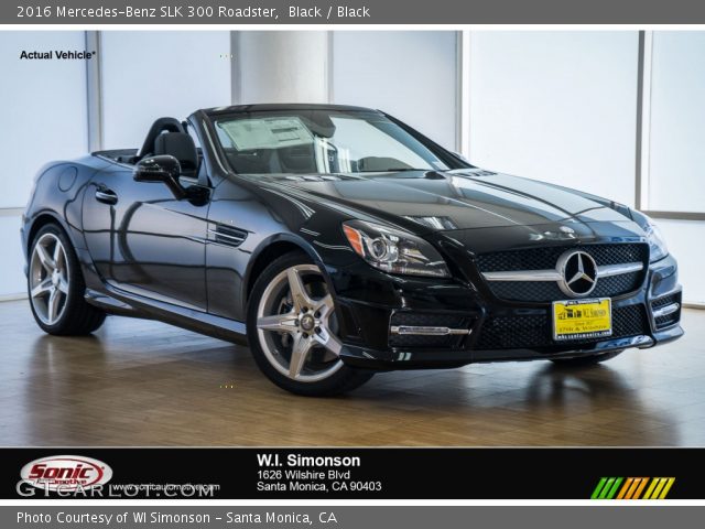 2016 Mercedes-Benz SLK 300 Roadster in Black