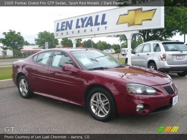 2005 Pontiac Grand Prix GTP Sedan in Sport Red Metallic