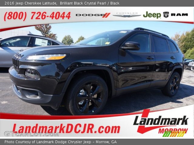 2016 Jeep Cherokee Latitude in Brilliant Black Crystal Pearl