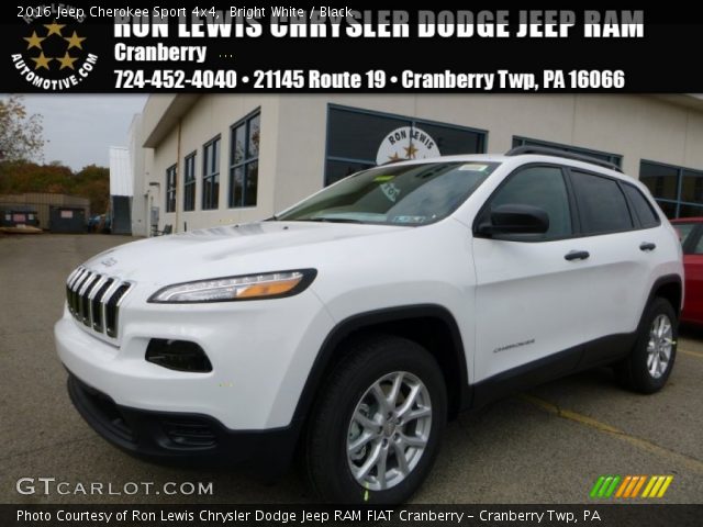 2016 Jeep Cherokee Sport 4x4 in Bright White