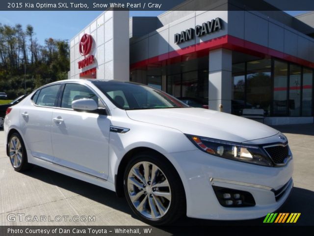 2015 Kia Optima SXL Turbo in Snow White Pearl