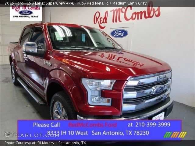 2015 Ford F150 Lariat SuperCrew 4x4 in Ruby Red Metallic
