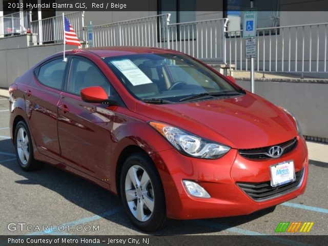 2013 Hyundai Elantra GLS in Red