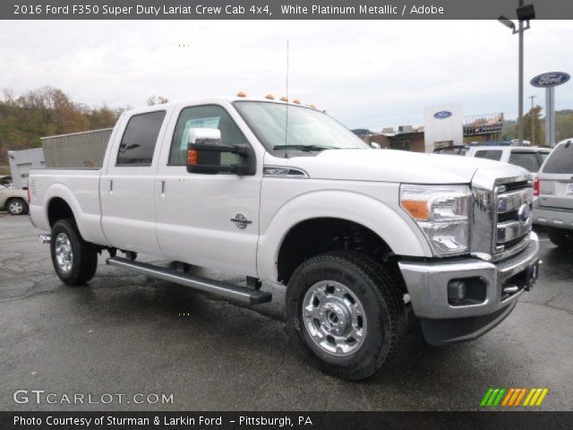 2016 Ford F350 Super Duty Lariat Crew Cab 4x4 in White Platinum Metallic