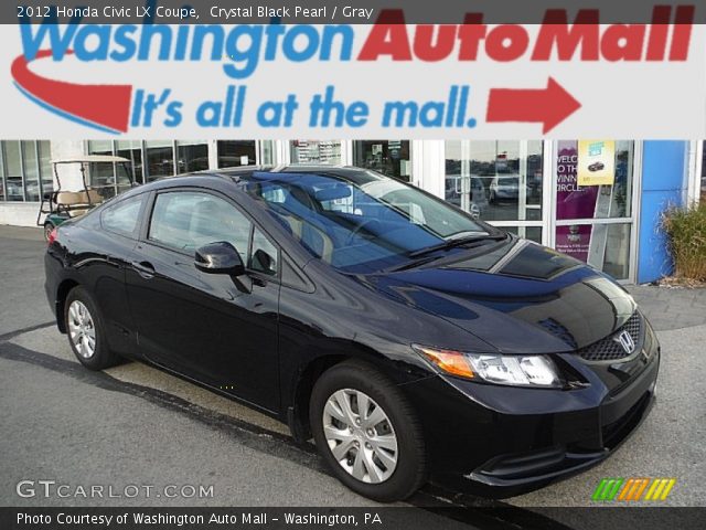 2012 Honda Civic LX Coupe in Crystal Black Pearl