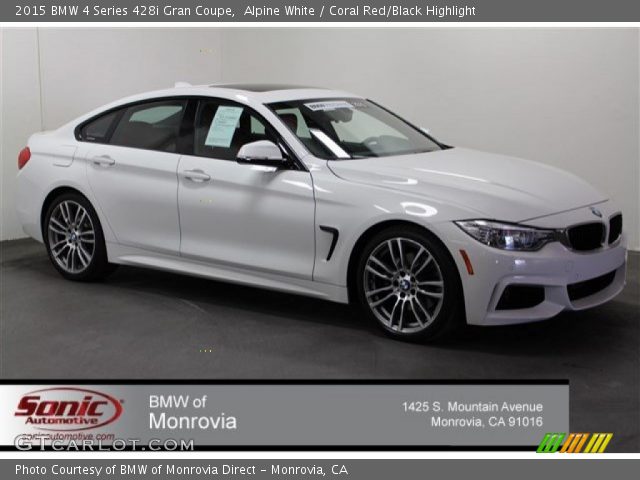 2015 BMW 4 Series 428i Gran Coupe in Alpine White