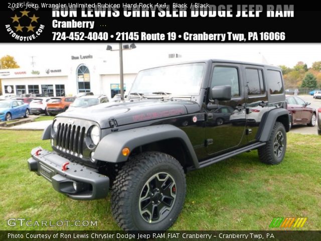 2016 Jeep Wrangler Unlimited Rubicon Hard Rock 4x4 in Black