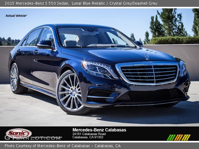 2015 Mercedes-Benz S 550 Sedan in Lunar Blue Metallic