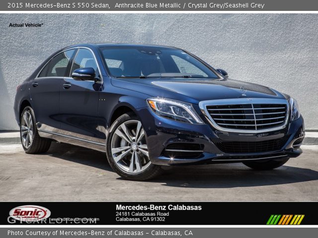 2015 Mercedes-Benz S 550 Sedan in Anthracite Blue Metallic