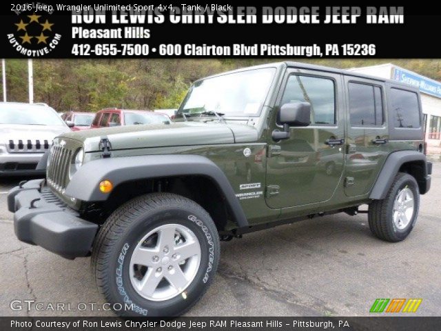 2016 Jeep Wrangler Unlimited Sport 4x4 in Tank
