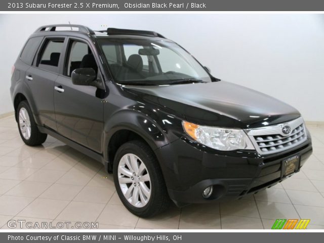 2013 Subaru Forester 2.5 X Premium in Obsidian Black Pearl