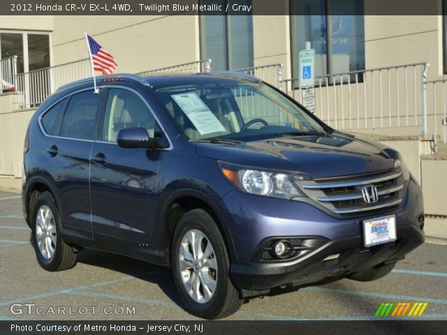 2012 Honda CR-V EX-L 4WD in Twilight Blue Metallic