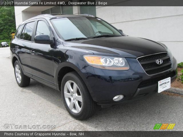 2007 Hyundai Santa Fe Limited 4WD in Deepwater Blue