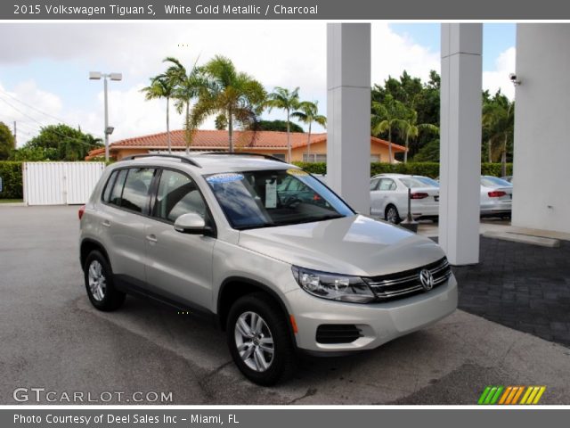 2015 Volkswagen Tiguan S in White Gold Metallic
