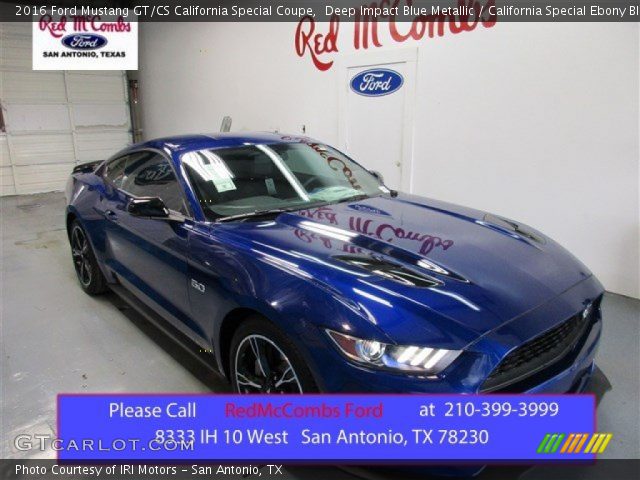 2016 Ford Mustang GT/CS California Special Coupe in Deep Impact Blue Metallic