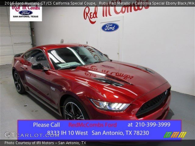 2016 Ford Mustang GT/CS California Special Coupe in Ruby Red Metallic