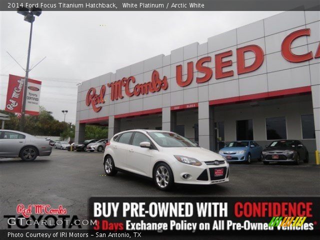 2014 Ford Focus Titanium Hatchback in White Platinum