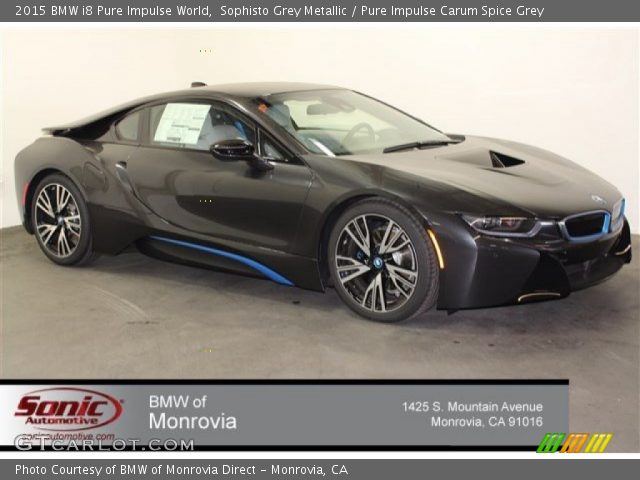 2015 BMW i8 Pure Impulse World in Sophisto Grey Metallic